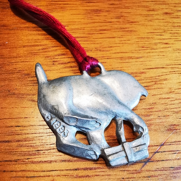 Vintage Pewter Kitty Cat Ornament Pendant - Picture 7 of 14